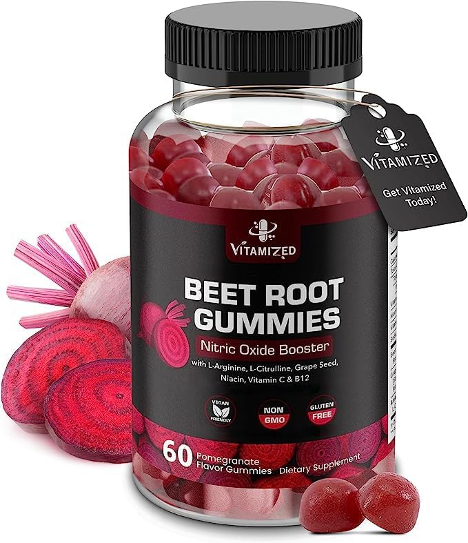Beet Root Gummies - Super Nitric Oxide Beets Supplement